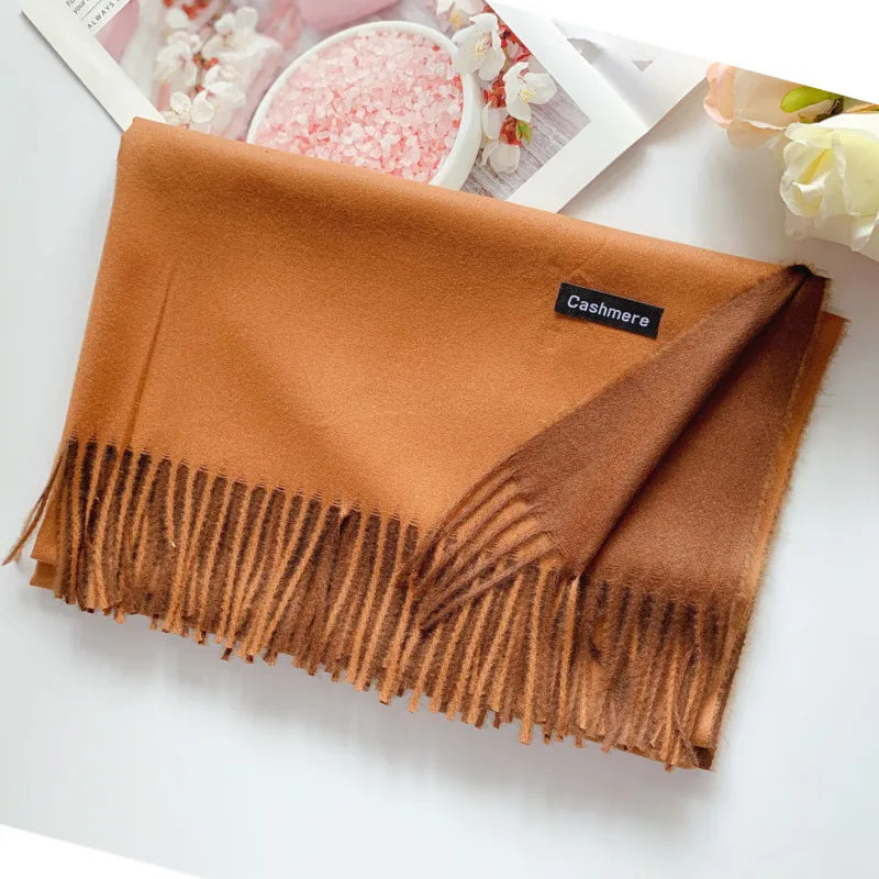 High Quality 200*70cm Fashion Autumn Winter Warm Cashmere Scarf Dot Pattern Long Tassels Women Thicken Wrap Shawl Lady muffler Wool Pashmina