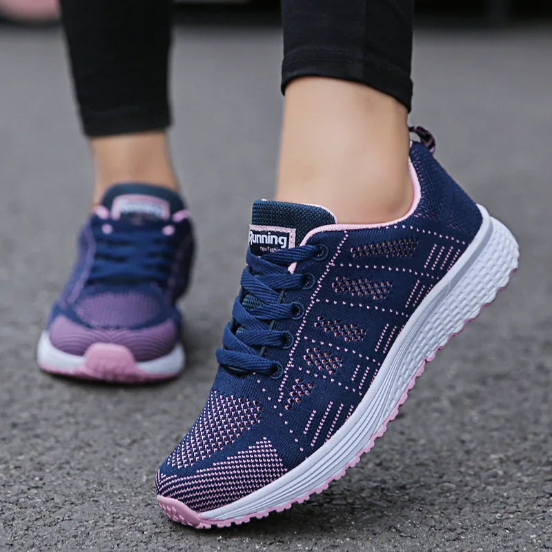 Sneaker women Casual Shoes Fashion Breathable Walking Mesh Flat Shoes Woman White Sneakers Women 2024 Tenis Feminino Female Shoes