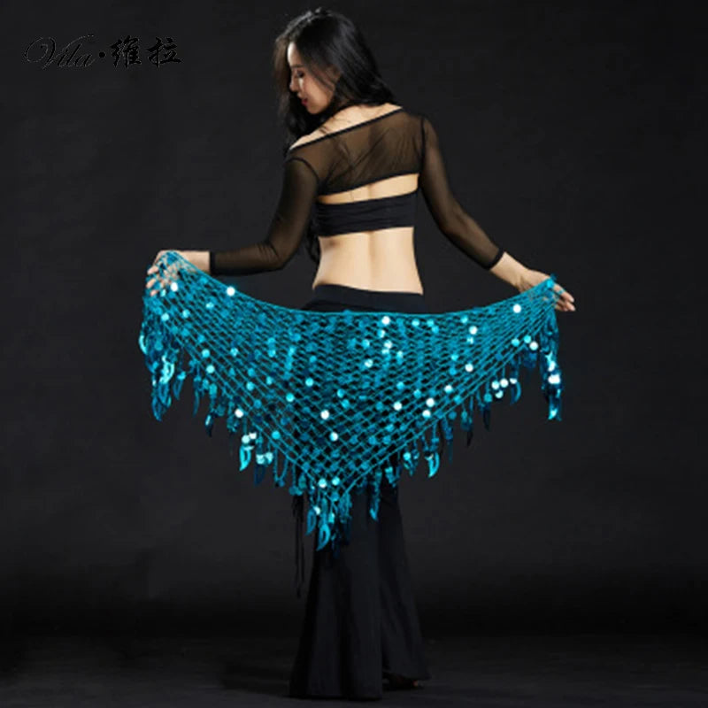 dancers  
Mermaid Sequin Belly Oriental Eastern Dance Belts Costumes for Womens Bellydance Hip Scarves Scarf Dancing Indian Waist Chains