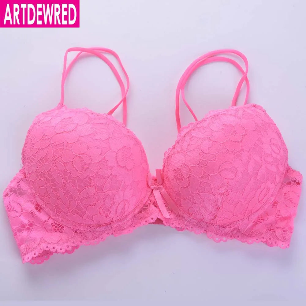 bras
ARTDEWRED Brand Women Lace Push Up Bra Top Cups Clothing Lingerie Sexy Plus Size Bra Crossover design sujetador 36 38 40 42 44