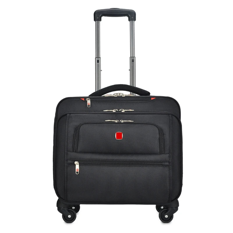 Travel Bag New Business Oxford Rolling Luggage Casters 18 inch Men Multifunction Carry On Wheels Suitcase Trolley Bag vs Travel Bag Trunk