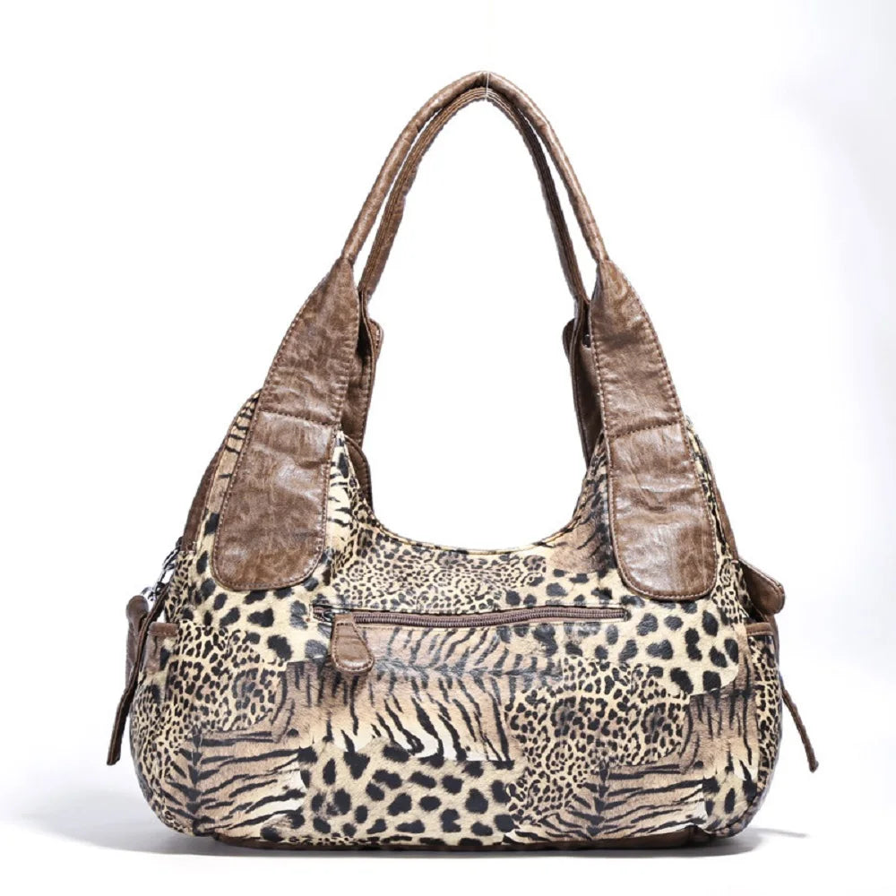 Handbags Angel kiss Women Handbags Leopard Bag Top-handle Handbag Fashion Satchel Dumpling Pack Shoulder Bag Tote Bag Hobos Large Purse