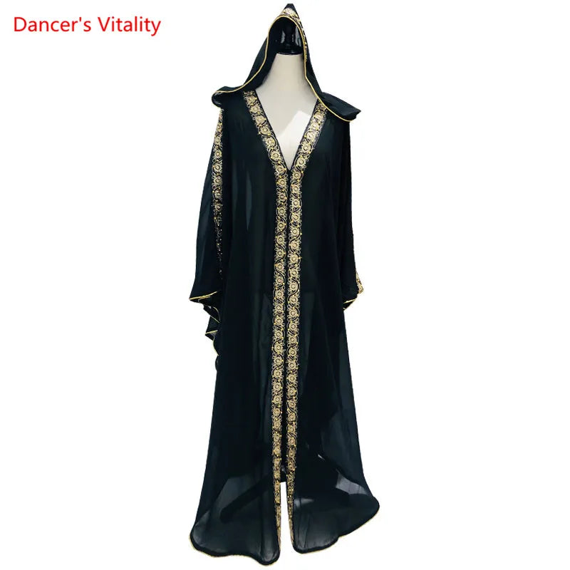 dancers  
Belly Dance Coat Long Sleeve Robe Practice Clothes High-end Dancewear Female Temperament Cloak Performance Clothing