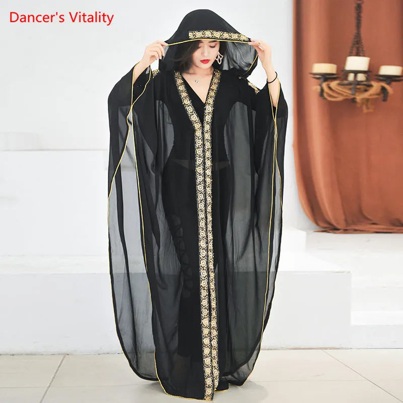 dancers  
Belly Dance Coat Long Sleeve Robe Practice Clothes High-end Dancewear Female Temperament Cloak Performance Clothing