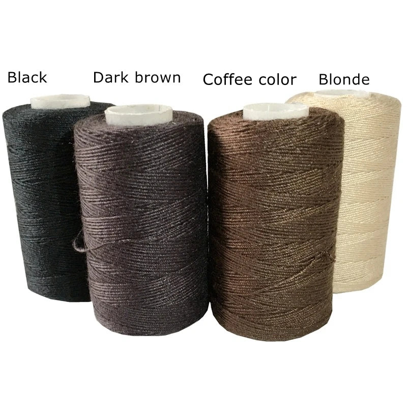 Hair Extensions and Wigs
12 rolls BLACK Hair Weaving Thread Cotton Sewing Thread 1000 yards 12 rolls one box gift 1 pc 6.5cm C curved needle