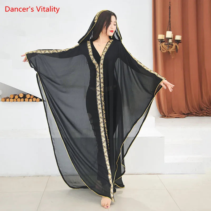 dancers  
Belly Dance Coat Long Sleeve Robe Practice Clothes High-end Dancewear Female Temperament Cloak Performance Clothing