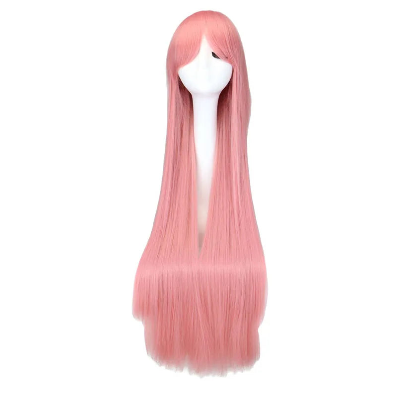 Hair Extensions and Wigs
Long Straight Party Cosplay Black 40" 100 Cm Synthetic Hair Wigs