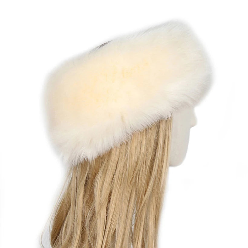 Hat New Women Winter Faux Fox Fur Hat Warm Soft Fluffy Fur Female Cap Luxurious Quality Rabbit Fur Bomber Hats for Girls 2020