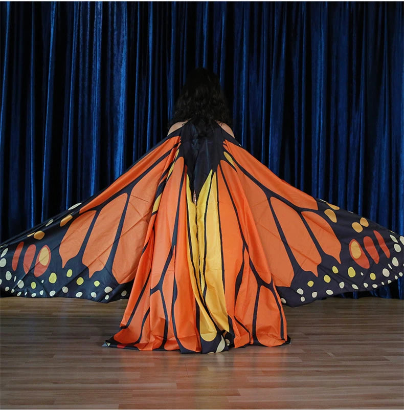 dancers  
Belly Dance Wings Butterfly Wings Sticks Ba Belly Dancing Costume Children Women Adult Bellydance Colorful Wings