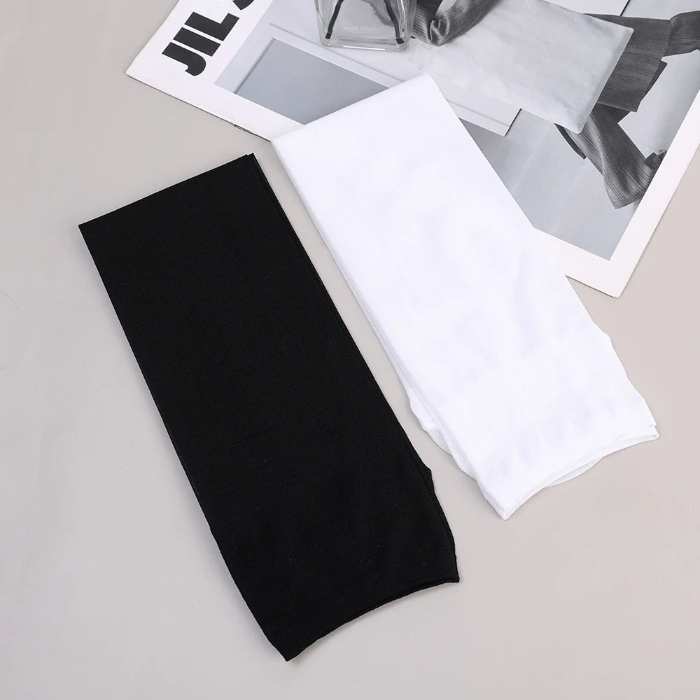 Stockings 
JK Woman Socks Cute Black White Lolita Long Socks Summer Thin Knee High Socks Fashion Cosplay Sexy Nylon Transparent Stockings