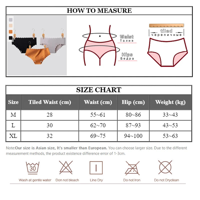 Panties
Sports Women Panties Seamless Briefs Mid Rise Underwear Female Soft Comfortable Silk Briefs Underpants Sexy Lingerie Panty