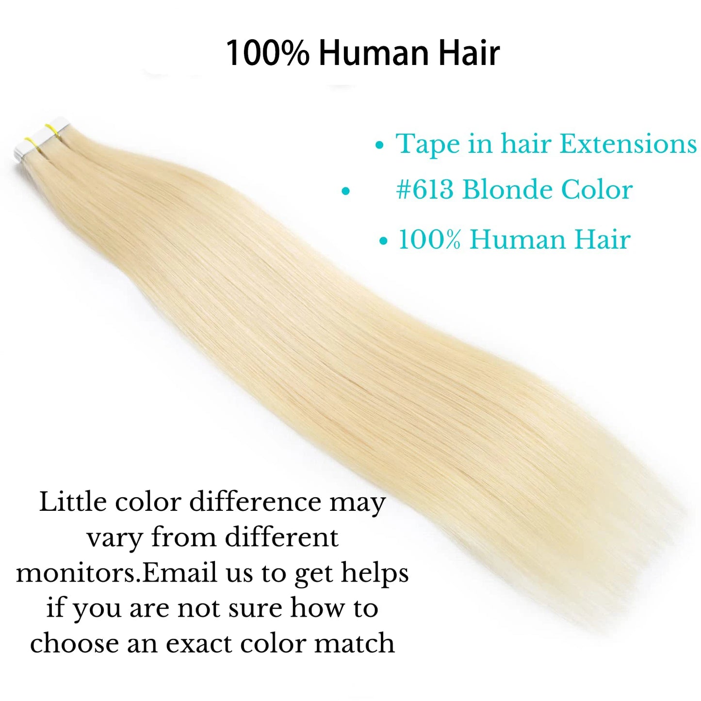 Hair Extensions and Wigs
Hair Extensions Human Hair 16-26 Inches Blonde #613 Tape in Hair Extensions Straight Real Tape in Hair Extensions For Woman