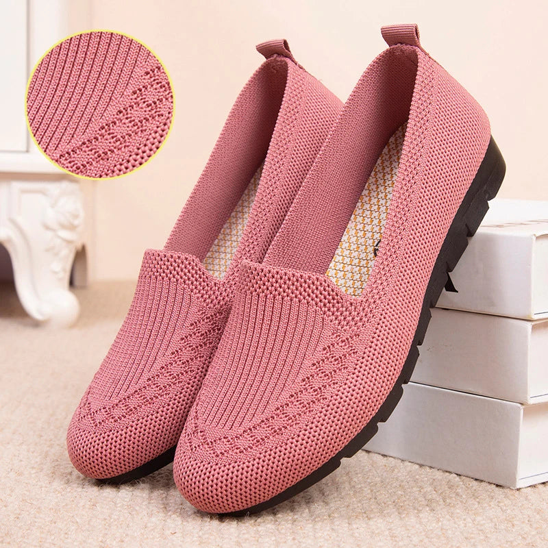 Sneaker women Breathable Light Slip on Flat Casual Shoes Ladies Loafers Socks Shoes Women Zapatillas Mujer