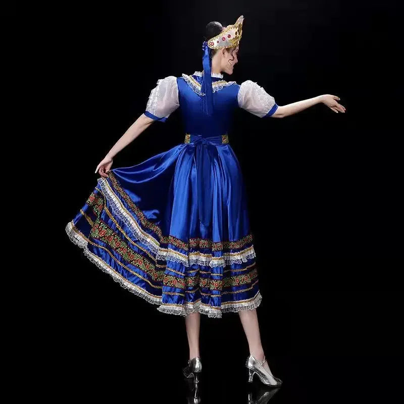 European Clothing
Classical Elegant Traditional Russian Dance Costume Dress European Princess Stage Dresses Mongolia Stage Performance Clothing