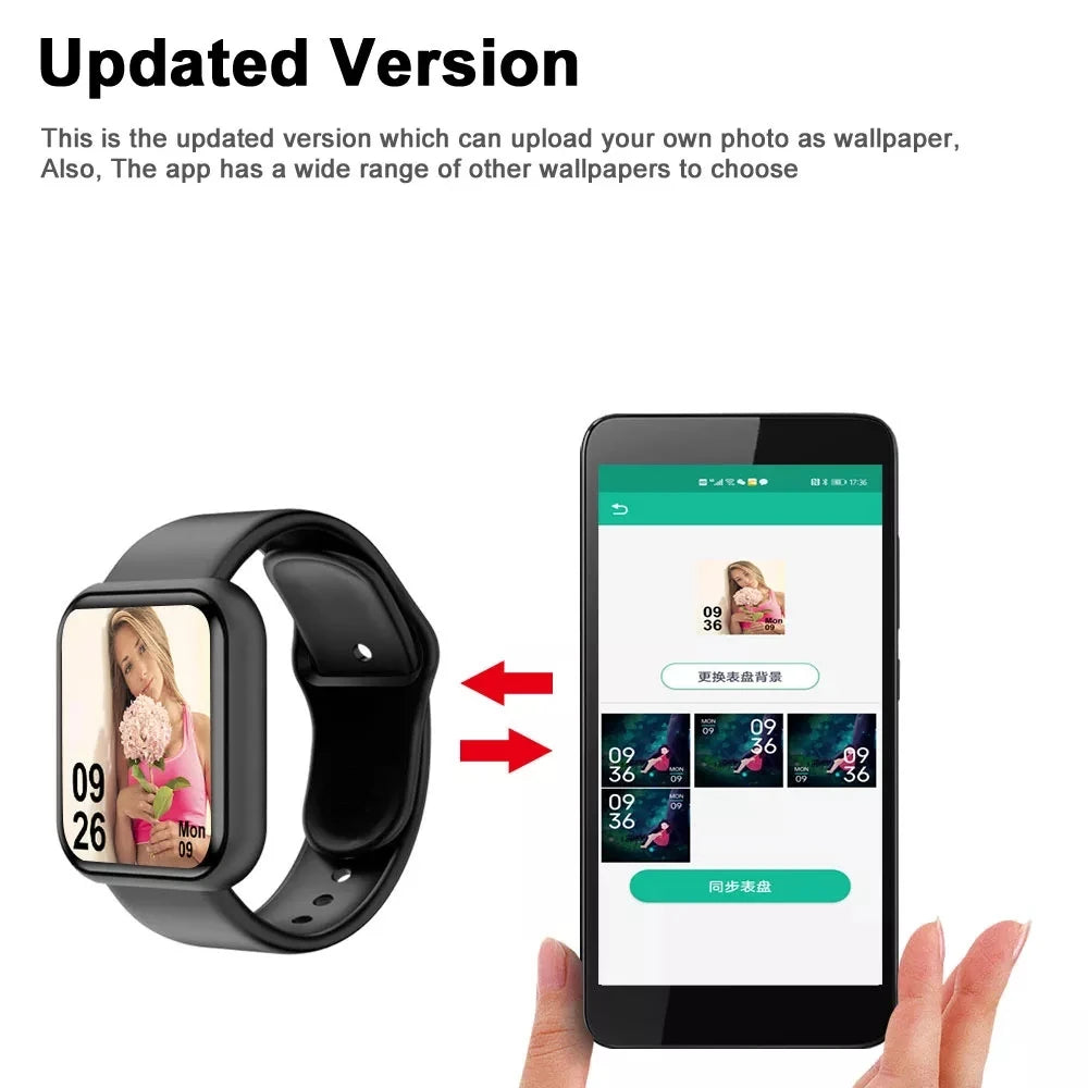 Women Watch New label Smart Electronic Watch For iPhone Xiaomi Sport Fitness Pedometer Color Screen Add wallpapers Watches Men Women Kids