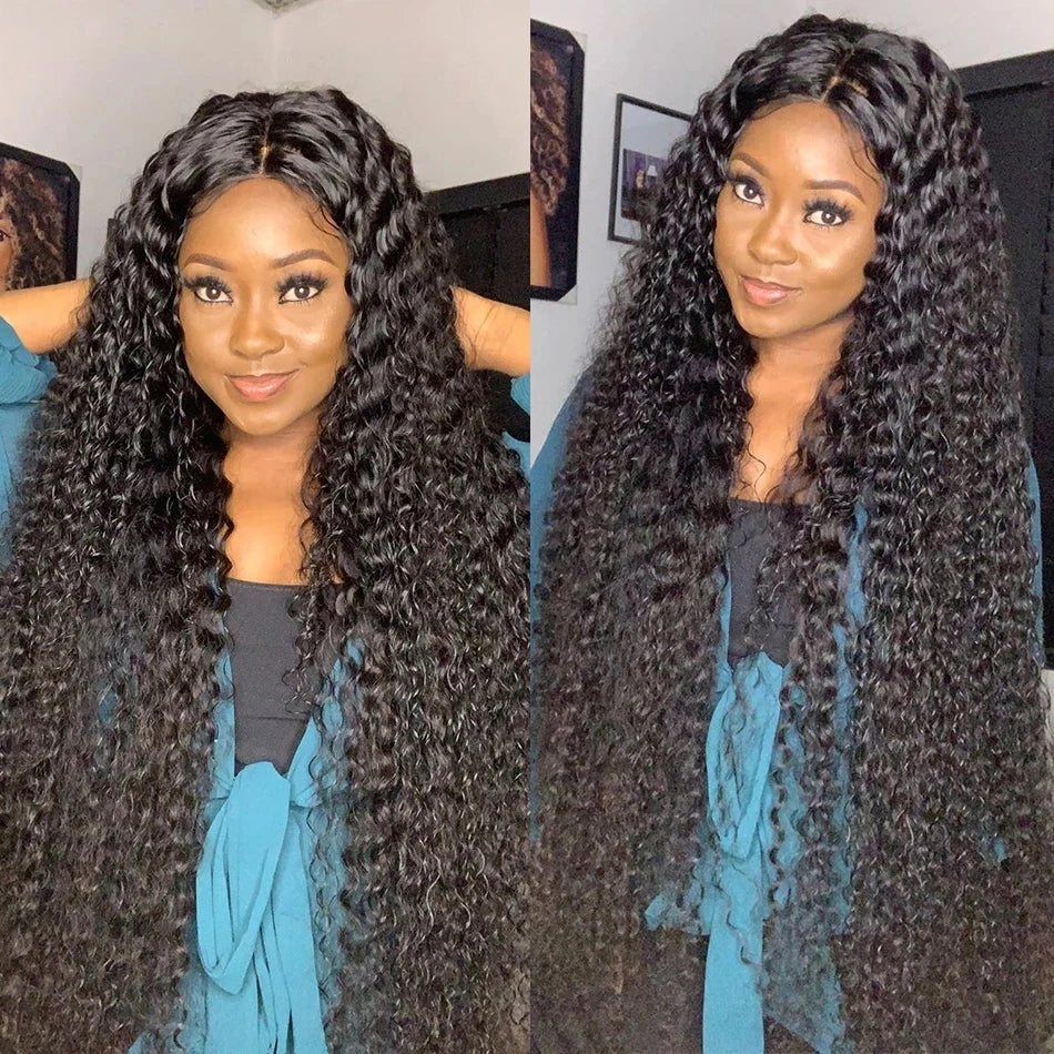 Hair Extensions and Wigs
30 32 Inch Deep Wave Human Hair 3 4 Bundles Brazilian Remy Weave Extensions Curly Unprocessed Human Hair Extensions