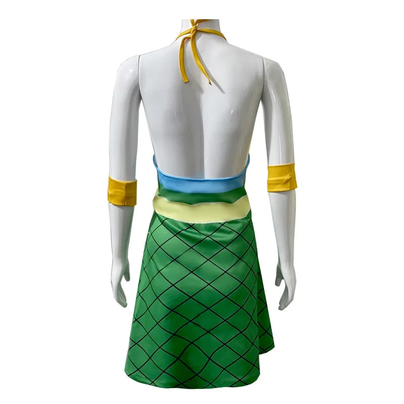 Exotic 
Fairy Anime Tail Wendy Marvell Cosplay Costume Magic Shooter Green Dragonscale Dress Woman Sexy Kawaii Carnival Party Suit