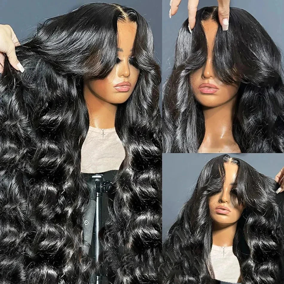 Hair Extensions and Wigs
13x4 13x6 Lace Front Human Hair Wigs 100% Body Wave Transparent Lace Frontal Wigs Human Hair Full Lace Closure Brazilian Hair