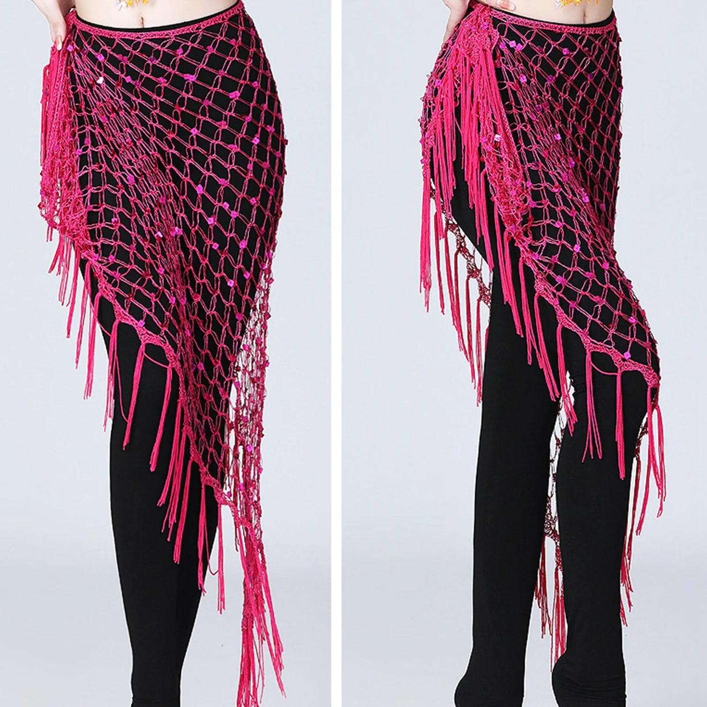 dancers  
New Style Belly Dance Costumes Sequins Belly Dance Hip Scarf For Women Belly Dancing Belts