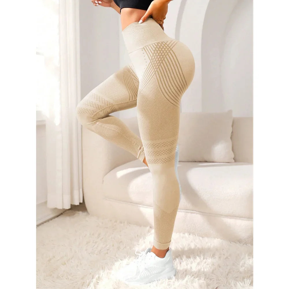 Pants Women Gym Seamless Leggings Yoga Sports Pant Stretchy High Waist