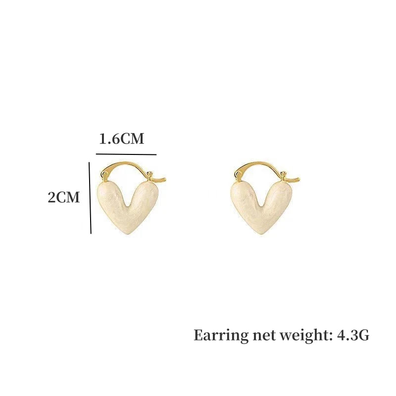 Earring  trend heart study earings for women Korean elephant light luxury love dangle early fashion simple drop jewelry girls gift