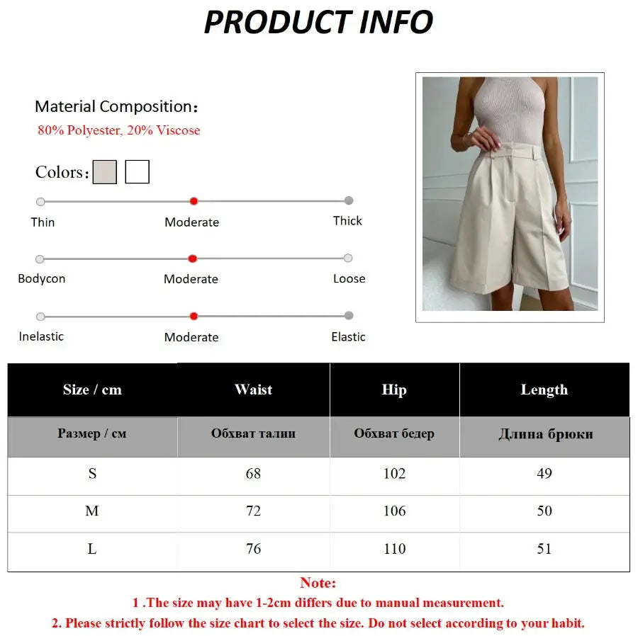 shorts Bornladies Summer New High Waist Shorts for Women Casual Loose Wide Leg Solid Shorts Female Short Pants Y2k Booty Shorts