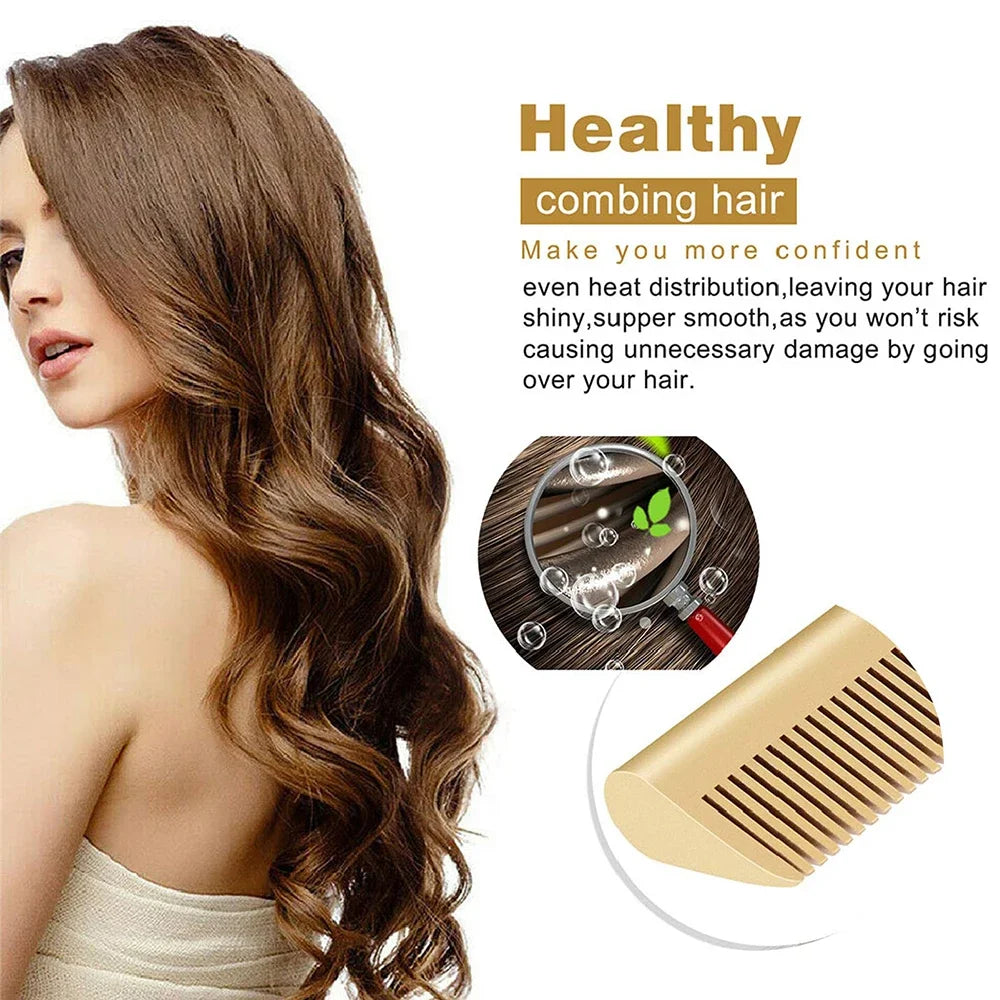 Hair Extensions and Wigs
Hot Comb Hair Straightener Heat Pressing Combs Portable Ceramic Curling Iron for Hair Beard Wigs Wet and Dry Hair Styling Tools