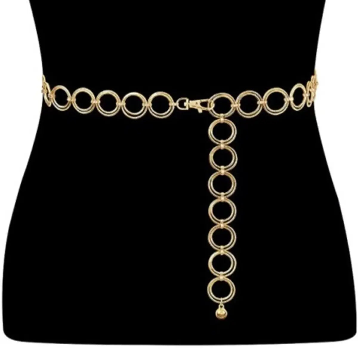 Waist Chain Fashion Punk Metal Chain Belts for Women Silver Golden Color High Quality Luxury Female Adjustable Fashion Waistband jewelry