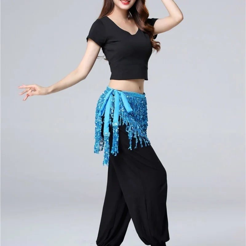 dancers  
Lady Women Belly Dancing Dress Waist Chain Belt Shiny Hula Stage Show Accessories Bellydance Costume Prop Belly Dance Skirt