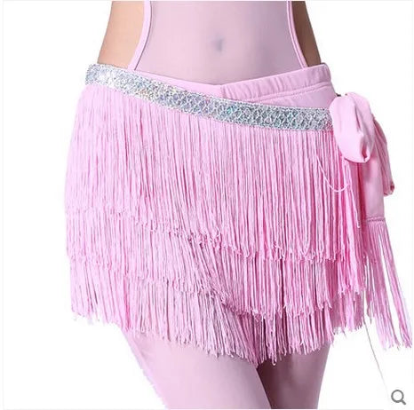 dancers  
Belly dance costumes sexy silver tassel belly dance belt for women belly dance costume hip scarf