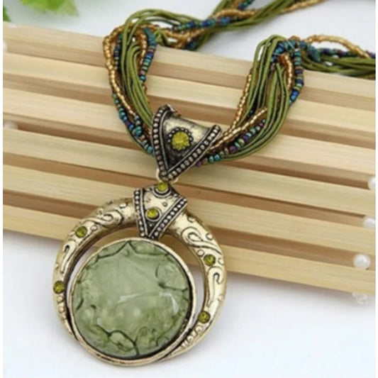 Necklaces Women New Retro Bohemian Ethnic Style Necklace Fashionable Men's and Women's Festival Party Gifts Jewelry Accessories