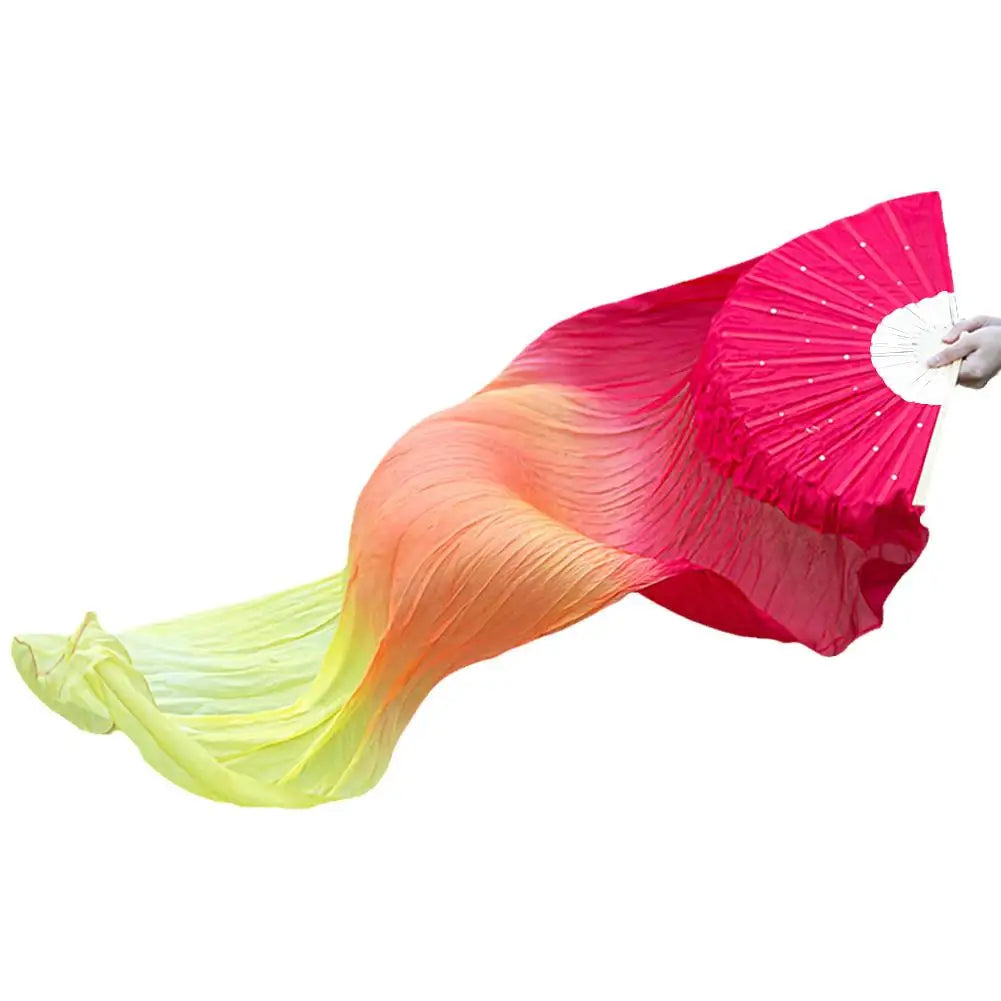 dancers  
Dancing Fan Extended Floating Head Gradient Color Dance Fans Portable Belly Dance Fan Dance Performance Wedding Long Fans