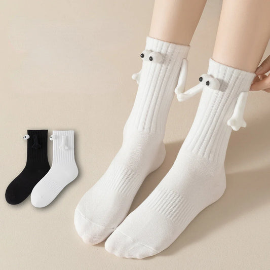 Stockings 
Stocking Kawaii Personalized Magnetic Suction Holding Socks Medium Tube Socks Three-dimensional Doll Pornographic Couple Socks