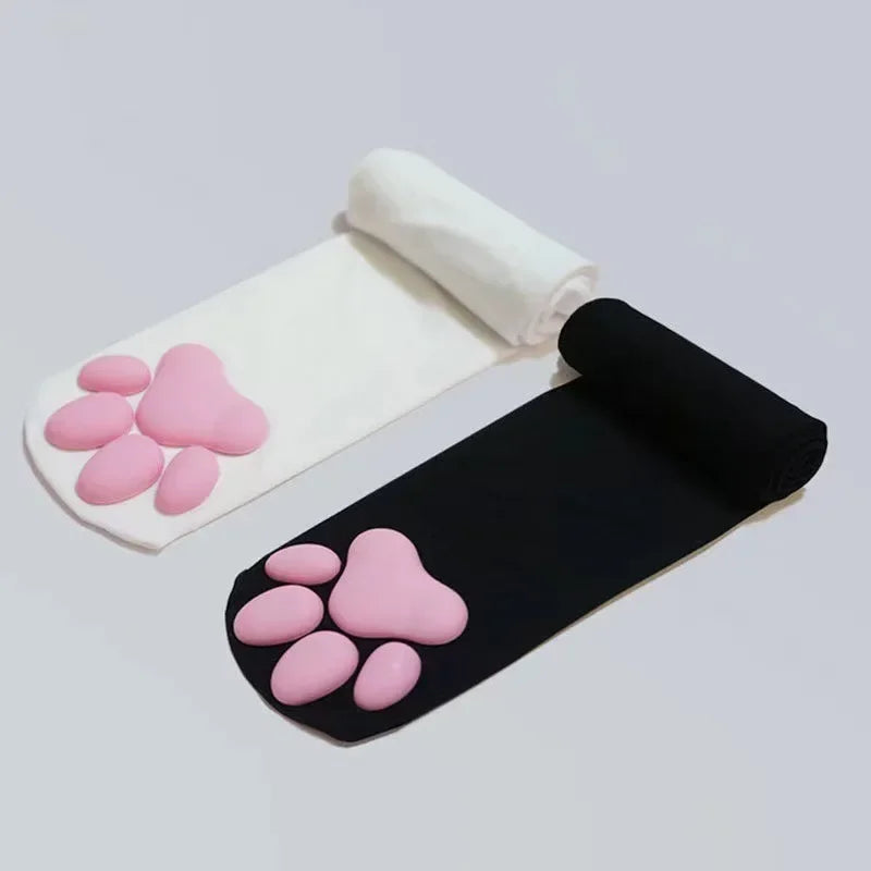 Stockings 
3D Cat Claw Cushion Silk Thigh High Stockings, Lolita Role Play Looks Accessories Socks for Girls and Ladies