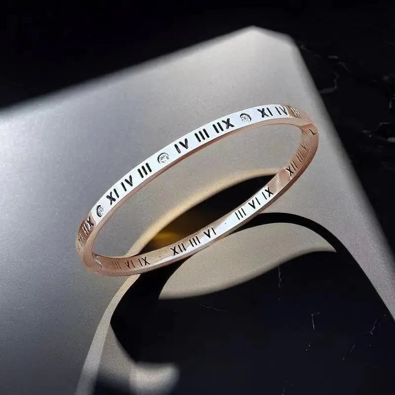 Bracelets Luxury Woman Xpro Roman Numerals Bracelet For Women Stainless Steel Jewelry Accessories Luxury Bracelet Women Fashion