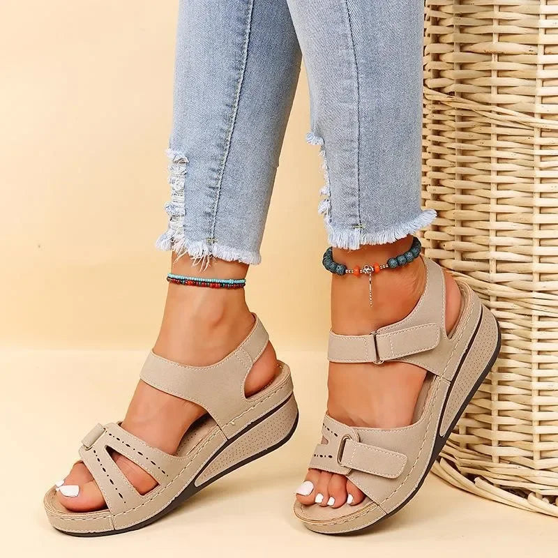 Flat Shoes Women  Sandals Soft Stitching Ladies Sandals Comfortable Flat Sandals Women Open Toe Beach Shoes Woman Footwear Sandalias Treking