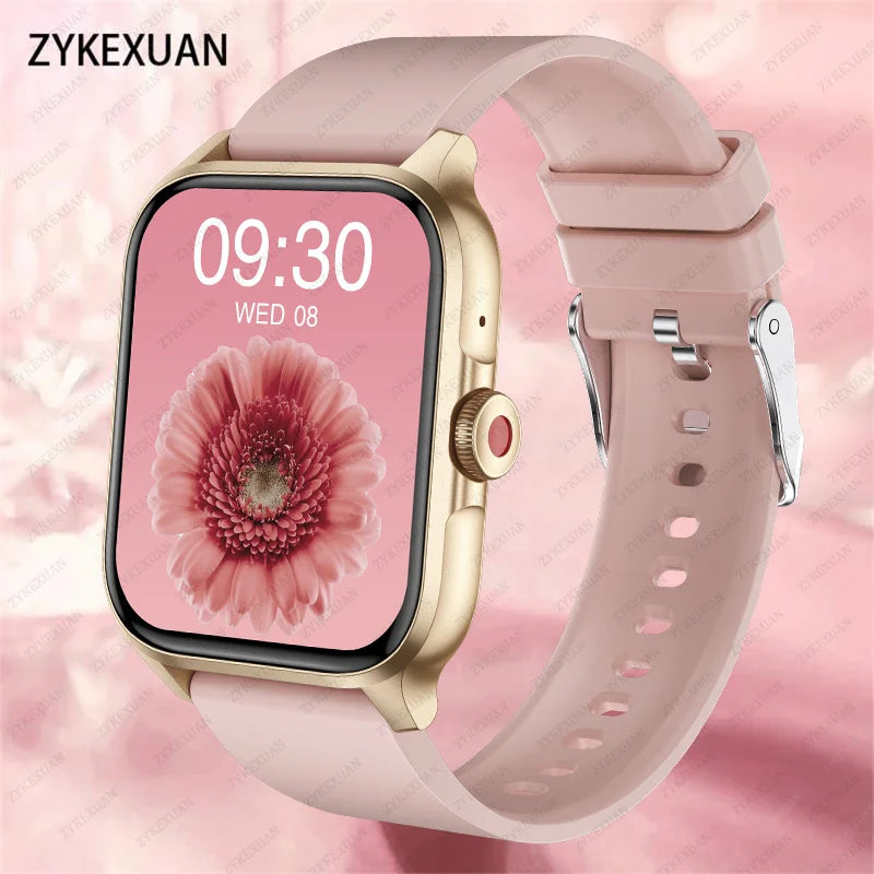 Women Watch New Bluetooth Call Smart Watch Women Men Heart Rate Blood Oxygen Voice Assistant 100+Sports Ladies Smartwatch For Xiaomi