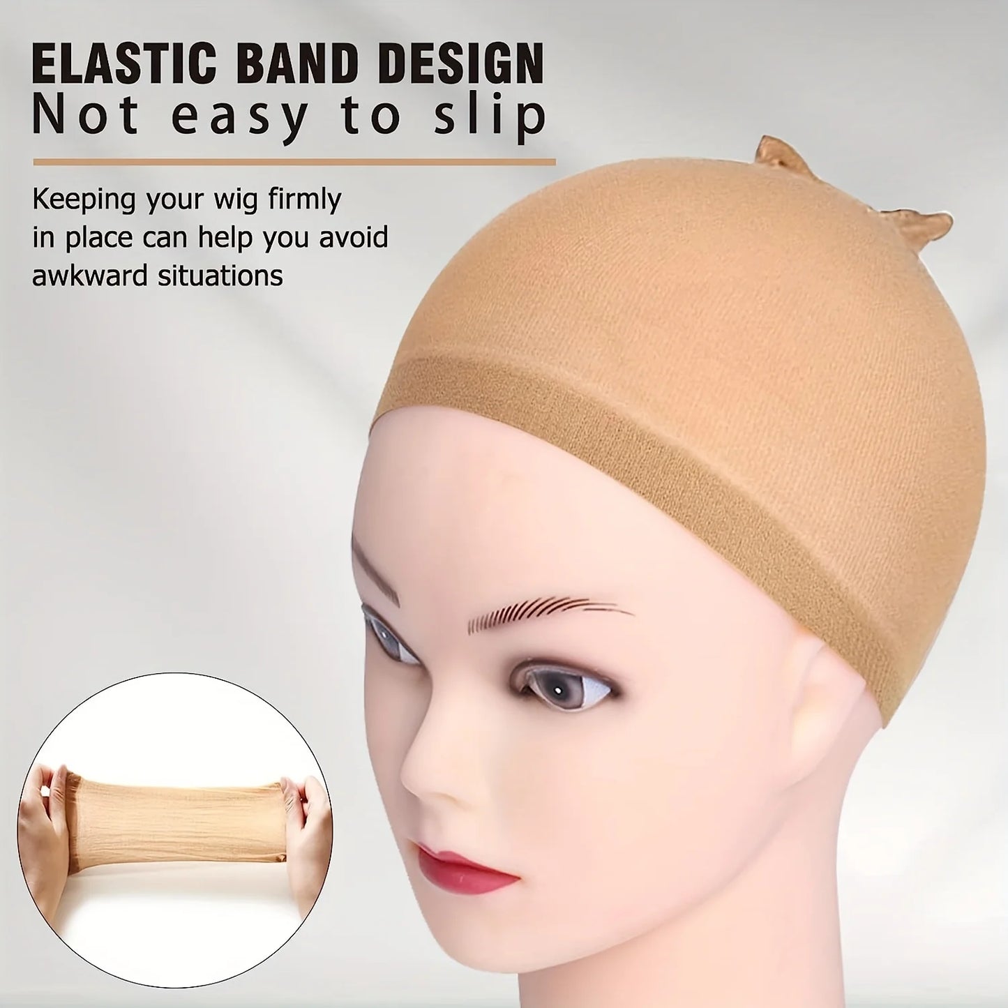 Hair Extensions and Wigs
YYong 20pcs HD Wig Cap Elastic Breathable Invisible Wig Caps Perfect For Professional Use