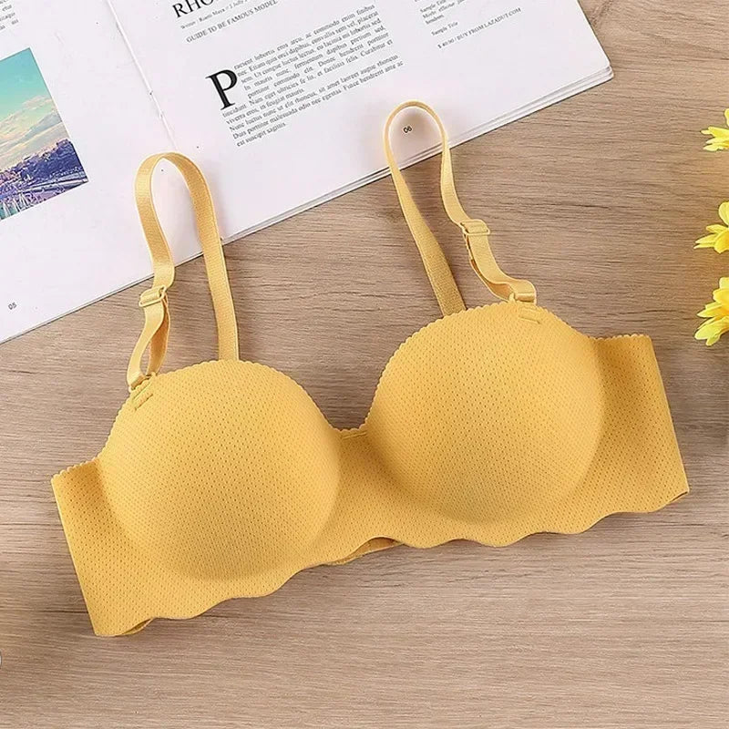 bras
Sexy Bras Push Up Seamless Underwear Women Solid Color Wireless Lingerie Feamle One-pieces Gather Convertible Straps Brassiere