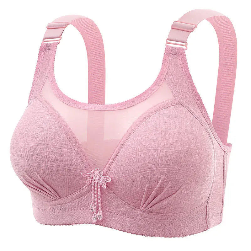 bras
New Mesh U-shaped  Without Steel Ring Gathering Lightweight Thin Women's Bra Comfortable Breathable Underwear Plus Size Bra