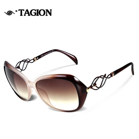 Women's Sunglasses TAGION Elegant Female Sunglasses Women Plastic Butterfly Sun Glasses Traveling Eyewear Driving Goggles Oculos De Sol Feminino