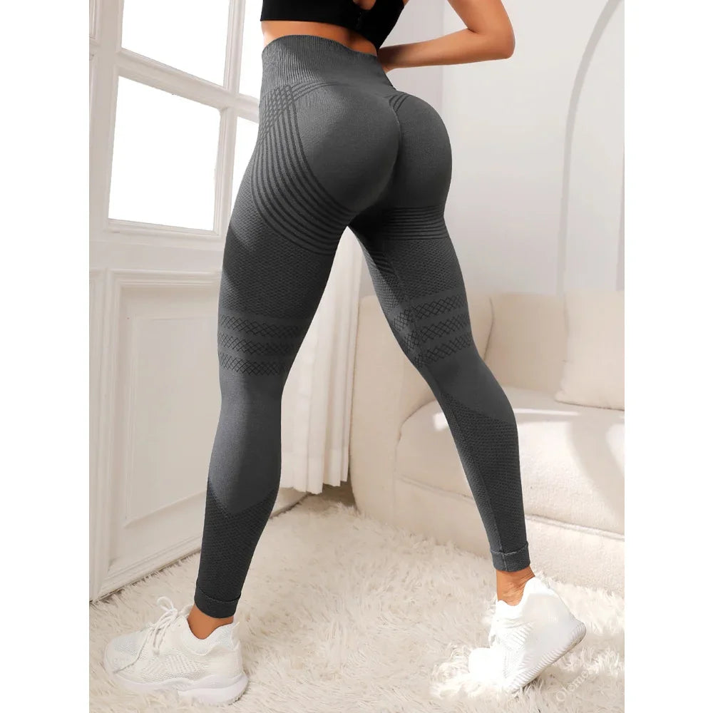 Pants Women Gym Seamless Leggings Yoga Sports Pant Stretchy High Waist