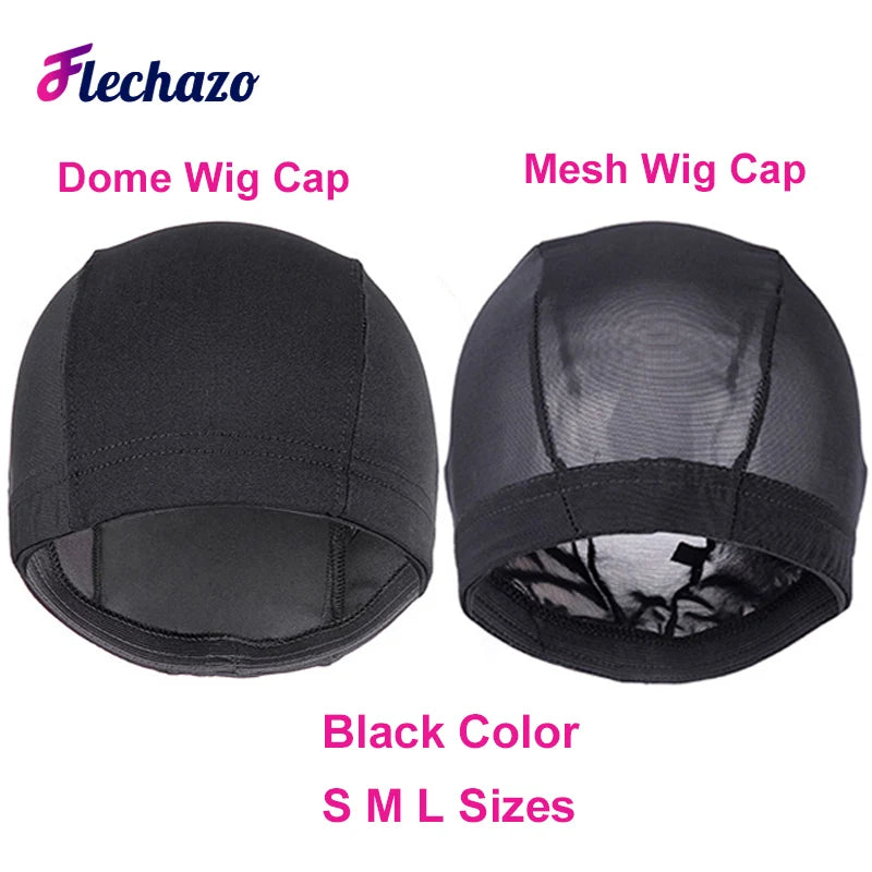 Hair Extensions and Wigs
5 Pcs Durable Dome Wig Cap Breathable Mesh Wig Cap for Making Wigs Black Weaving Cap Elastic Hairnets Wig Caps for Women S M L