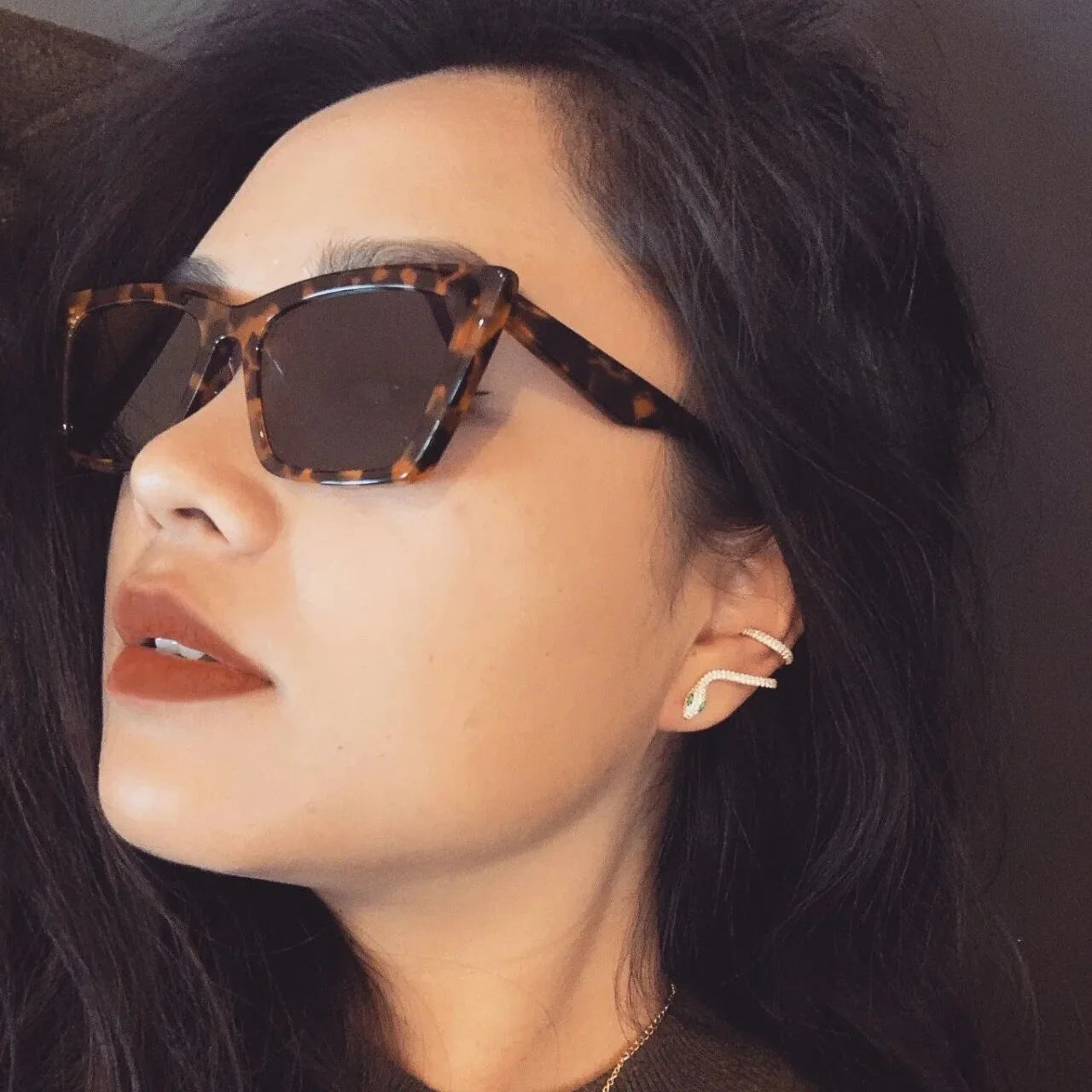 Women's Sunglasses INS Vintage Cat Eye Sunglasses Women Square Small Frame Sun Glasses Female Brand Designer Retro Shades Fashion Oculos De Sol