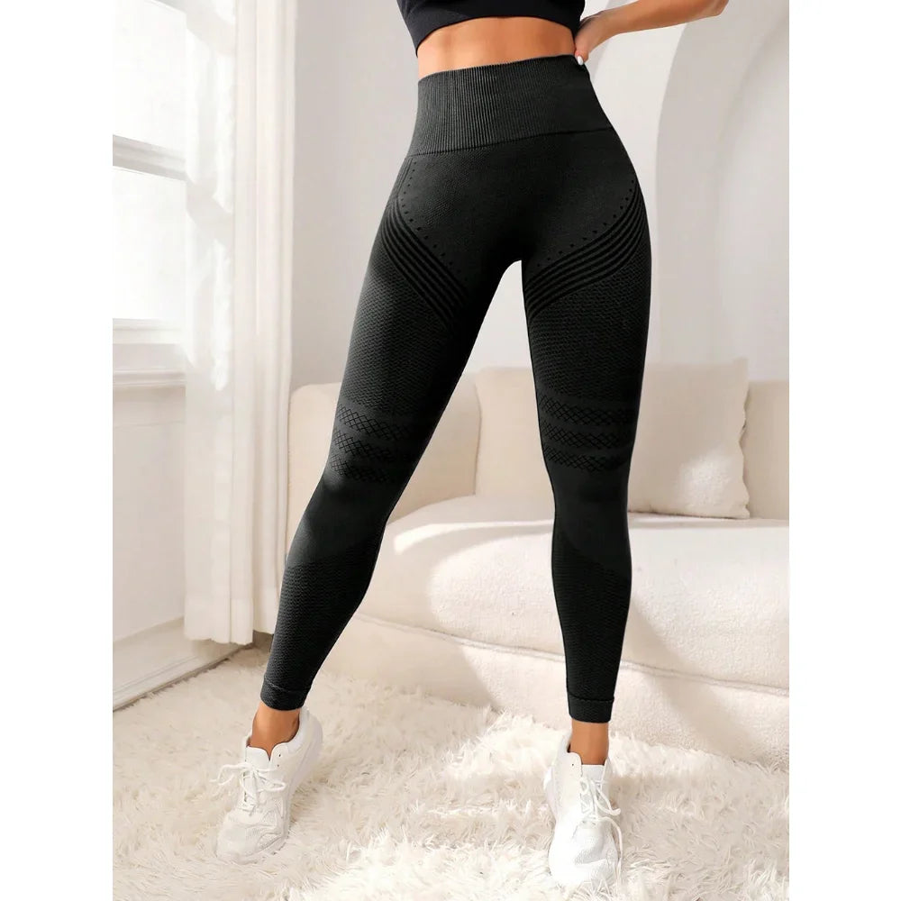 Pants Women Gym Seamless Leggings Yoga Sports Pant Stretchy High Waist