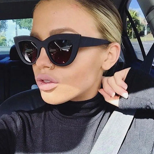 Women's Sunglasses Cat Eye Fashion Sunglasses Woman Vintage Luxury Brand Designer Black Glasses Sun Glasses for Female UV400 Eyewear Shades