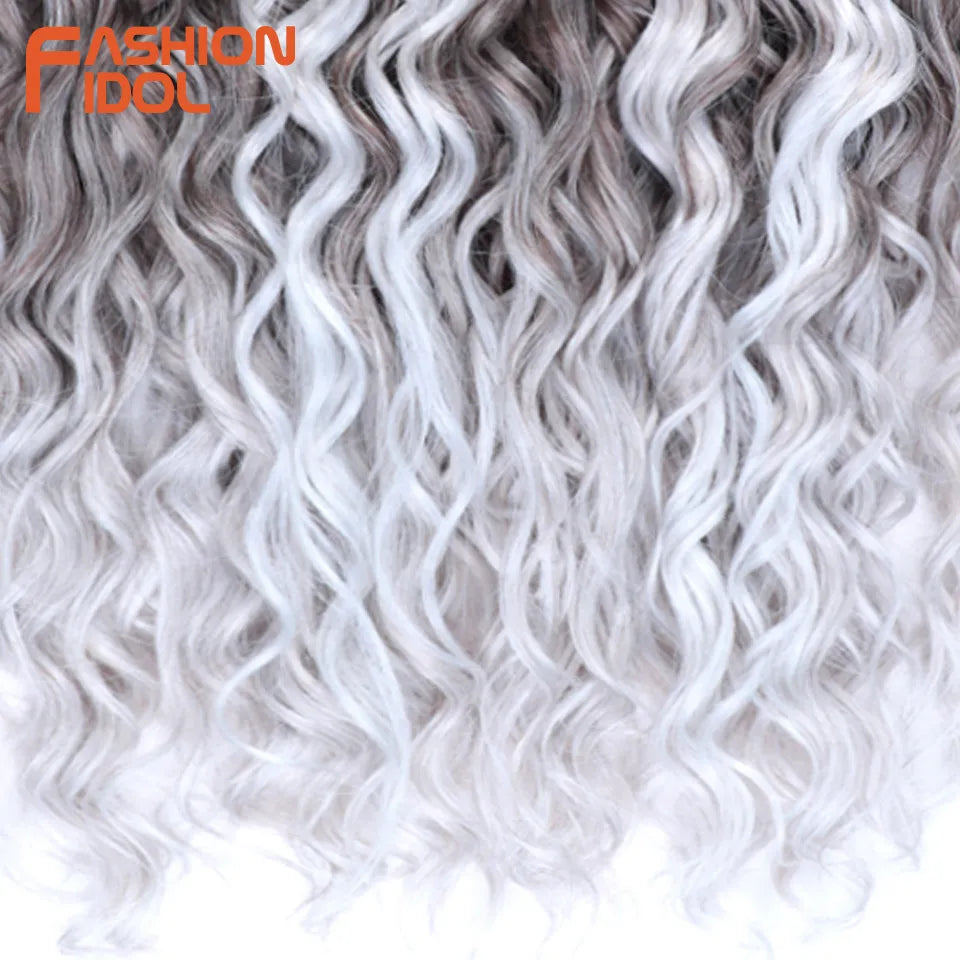 Hair Extensions and Wigs
Jessica Hair 20 Inch Deep Wavy Twist Crochet Hair Synthetic Afro Curly Hair Crochet Braids Ombre Brown Braiding Hair Extensions