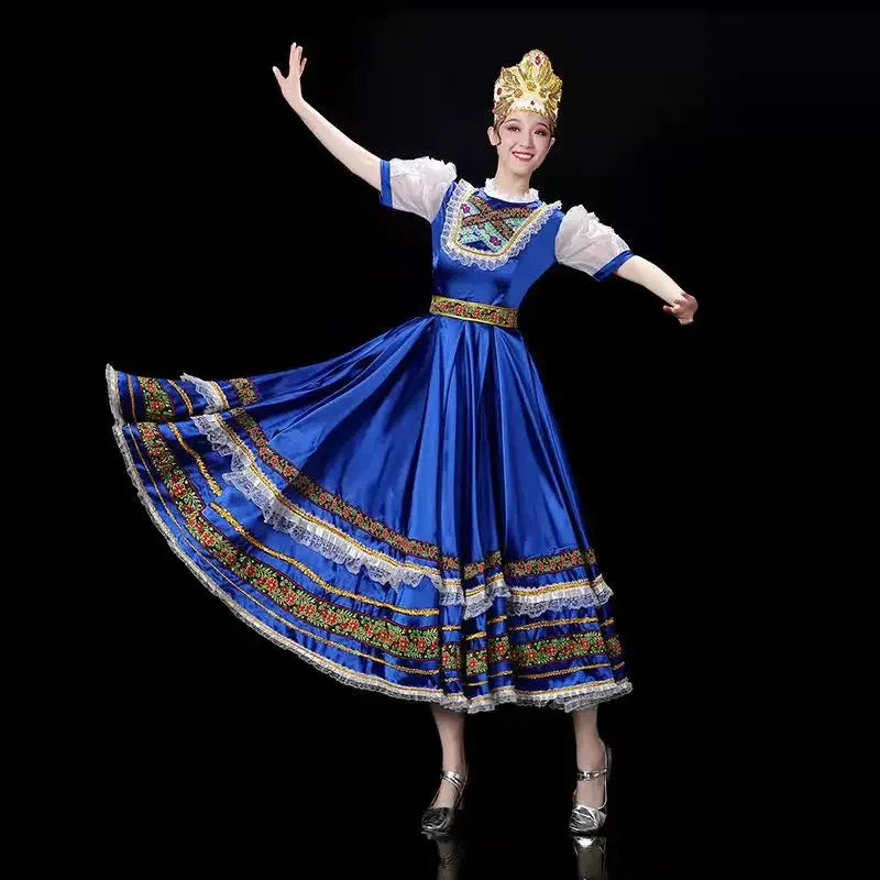 European Clothing
Classical Elegant Traditional Russian Dance Costume Dress European Princess Stage Dresses Mongolia Stage Performance Clothing