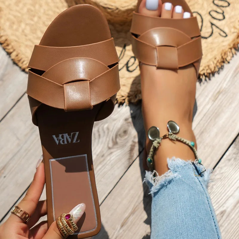 Flat Shoes Women Sexy Flat Sandals Casual Ladies Sand Beach