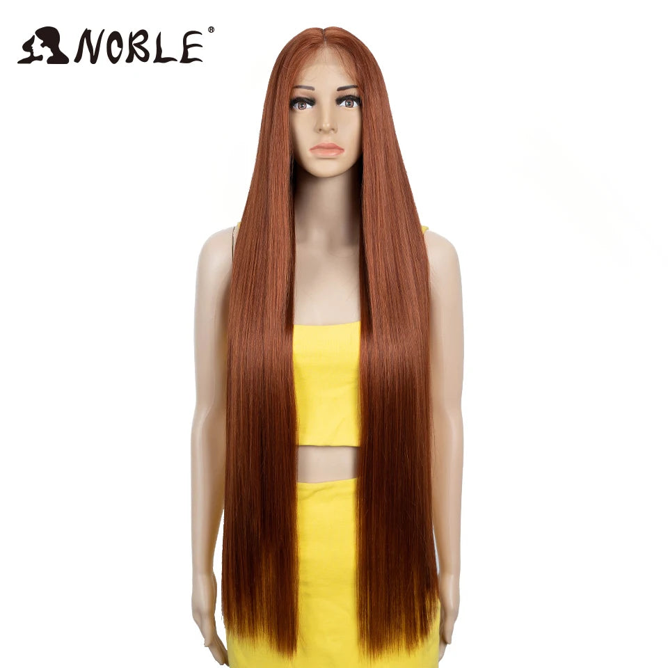 Hair Extensions and Wigs
Noble Cosplay Wigs For Black Women Straight Synthetic Lace WIg 38 Inch Ombre Blonde Lace Wig Cosplay Blonde Synthetic Lace Wig